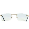 Cartier Eyewear Custom CT0167O Santos De Cartier Rimless Sunglasses< Sunglasses