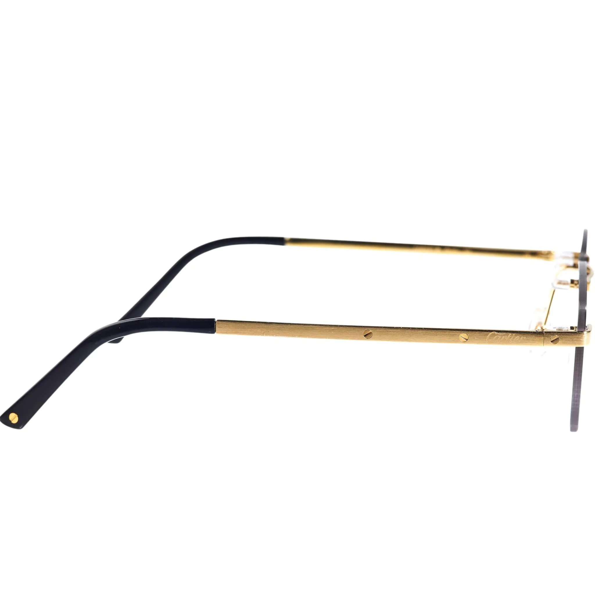 Cartier Eyewear Custom CT0167O Santos De Cartier Rimless Sunglasses< Sunglasses