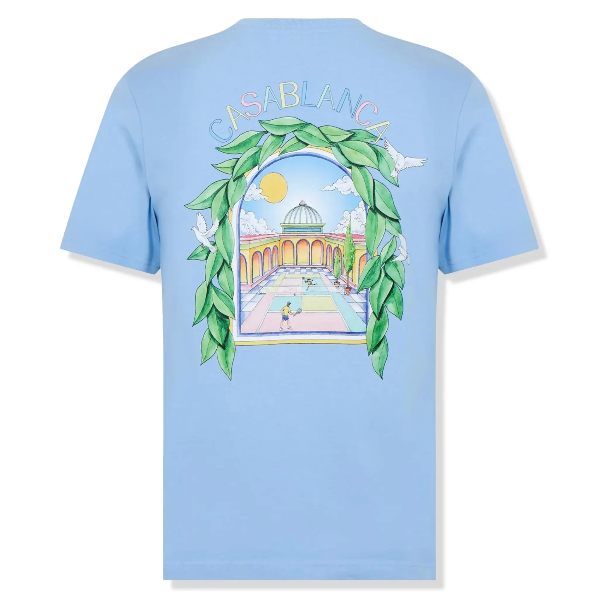 Casablanca Casa Larche Tennis Blue T Shirt< T-shirts