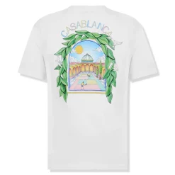 Casablanca Casa Larche Tennis White T Shirt< T-shirts
