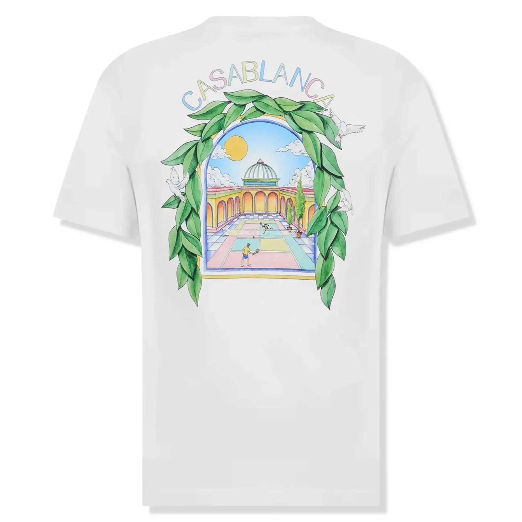 Casablanca Casa Larche Tennis White T Shirt< T-shirts