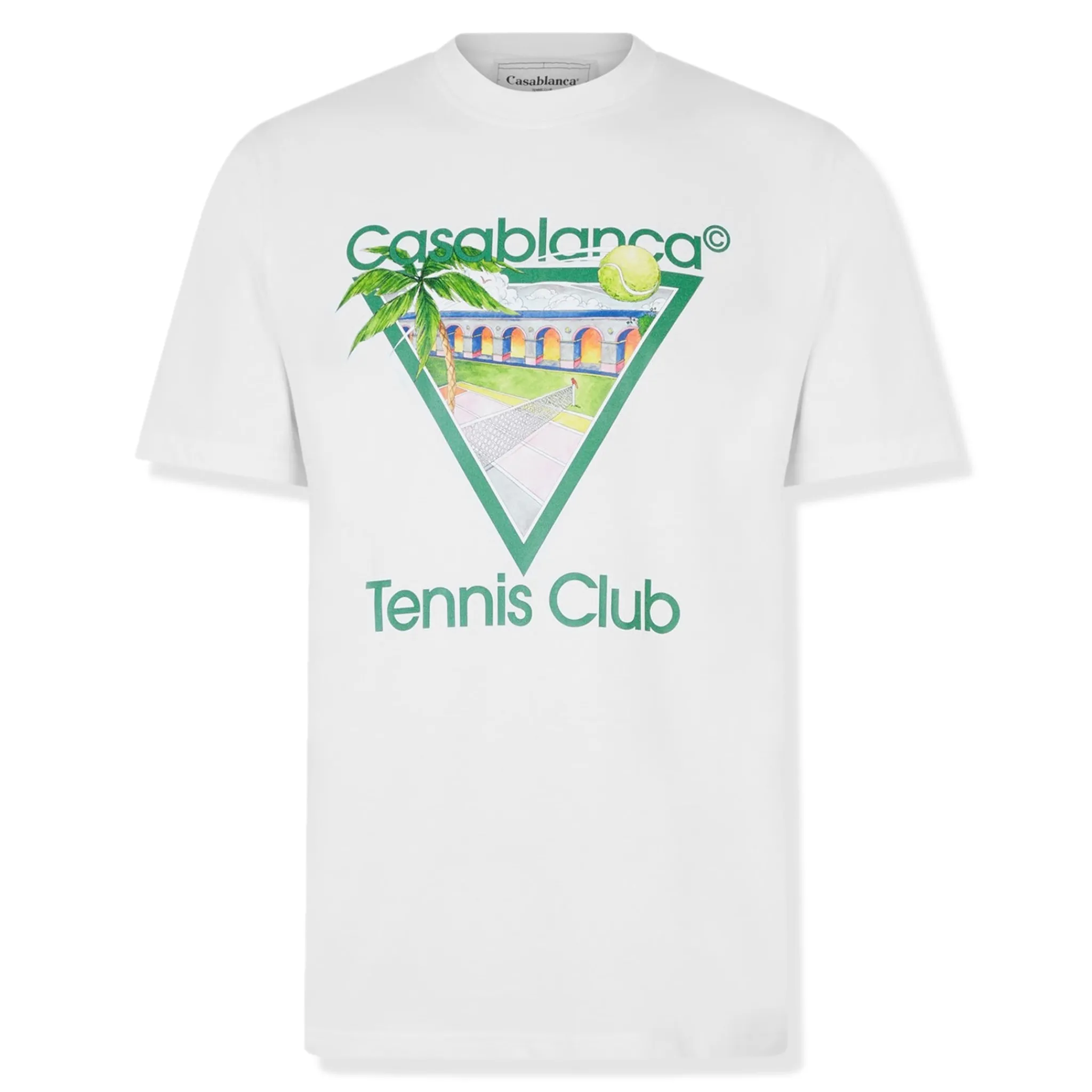 Casablanca Casa Tennis Club White T Shirt< T-shirts