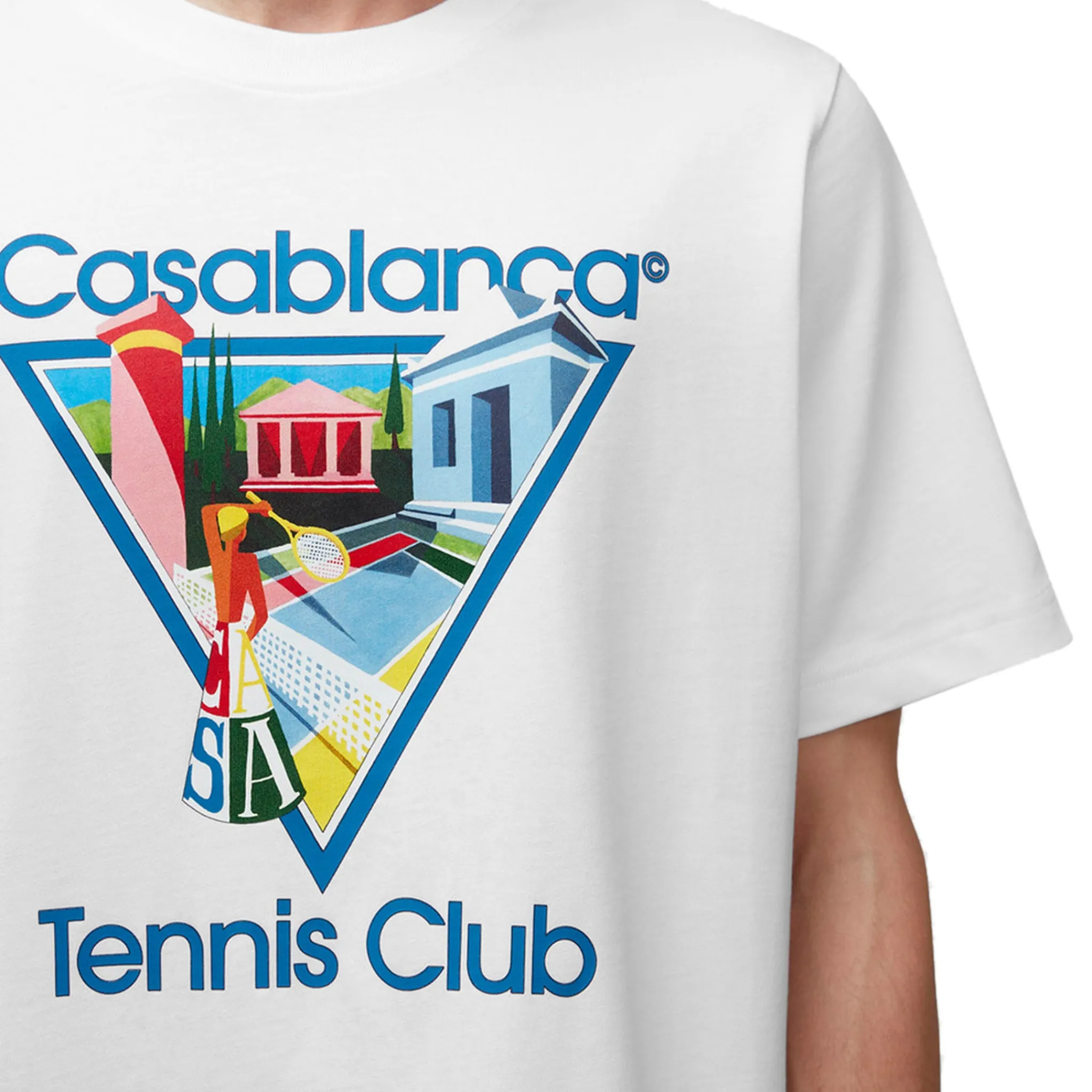 Casablanca La Joueuse T Shirt White< T-shirts