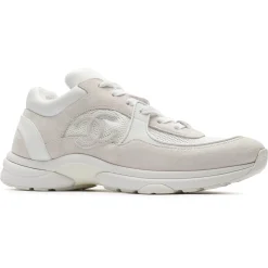 Chanel CC Logo Light Pink Mesh Sneaker - Preloved< Designer Trainers