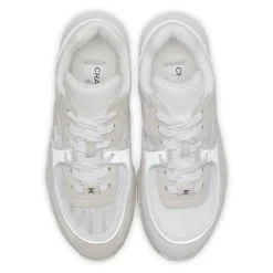 Chanel CC Logo Light Pink Mesh Sneaker - Preloved< Designer Trainers