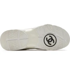 Chanel CC Logo Light Pink Mesh Sneaker - Preloved< Designer Trainers