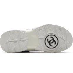 Chanel CC Logo Suede Nylon Purple Blue Sneaker - Preloved< Designer Trainers