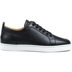 Christian Louboutin Rantulow Flat Black Grain< Black Trainers|Designer Trainers