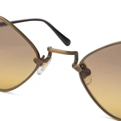 Chrome Hearts Diamond Dog Light Brown Sunglasses< Sunglasses