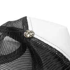 Chrome Hearts Fuck Hollywood White Black Trucker Cap< Hats & Caps