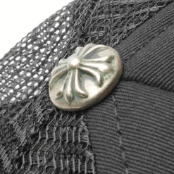 Chrome Hearts Fuck Hollywood Black Trucker Cap< Hats & Caps