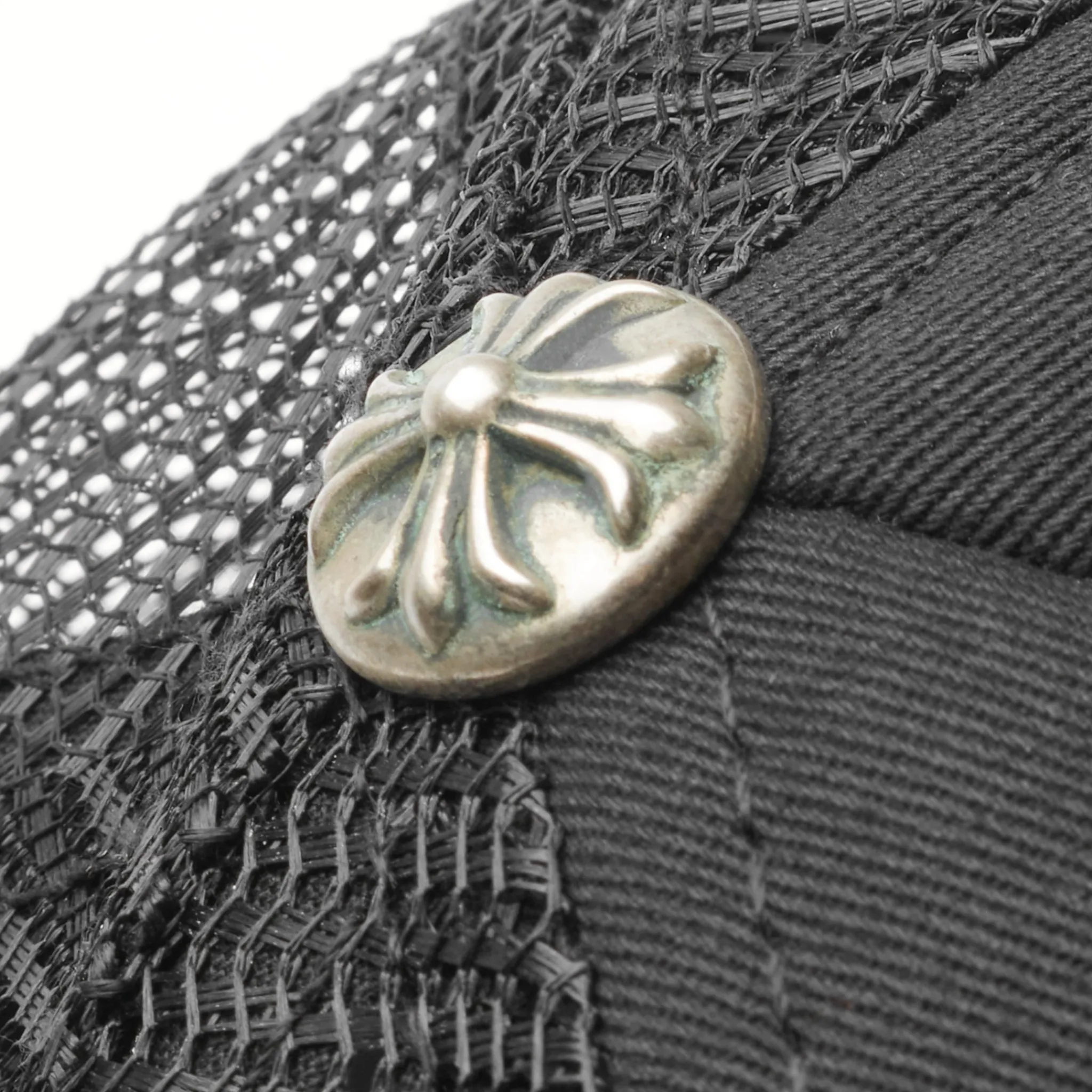 Chrome Hearts Fuck Hollywood Black Trucker Cap< Hats & Caps
