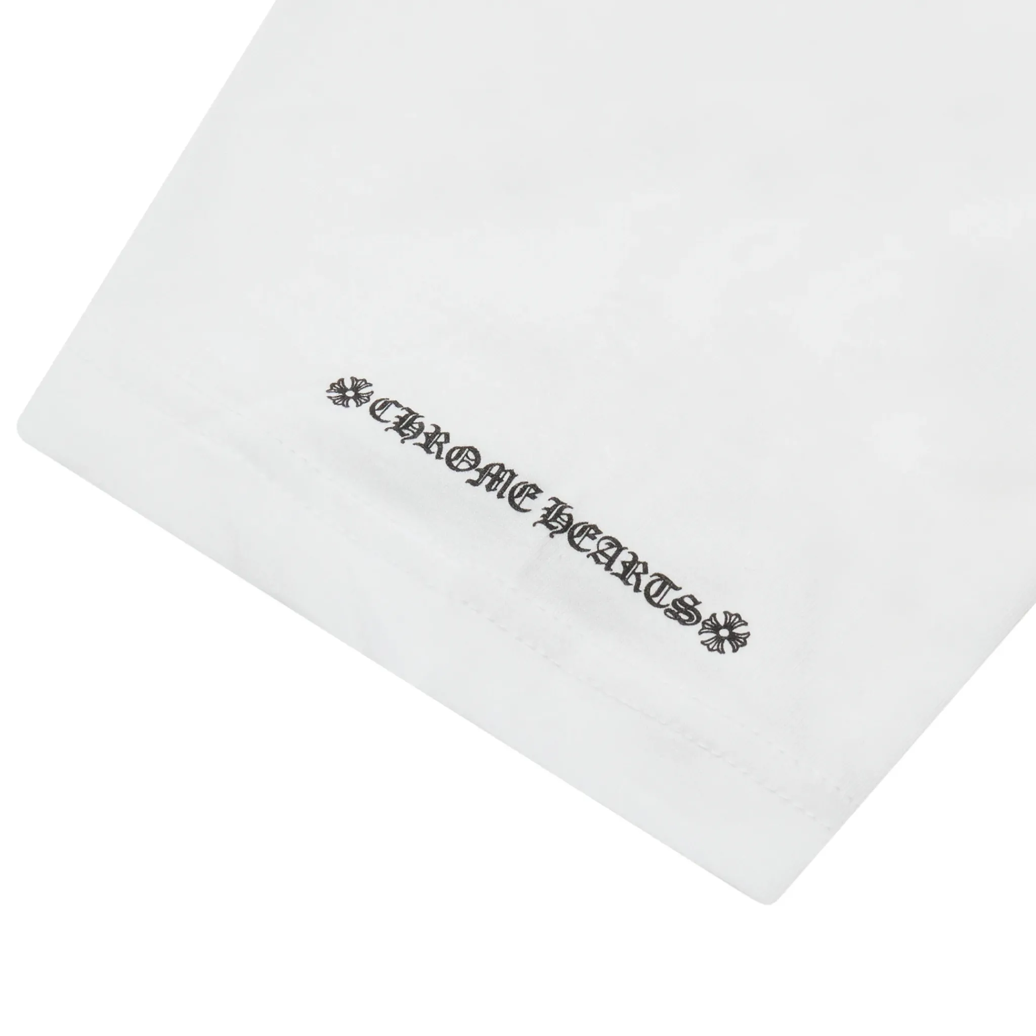 Chrome Hearts Horse Shoe Pocket Logo White T Shirt< T-shirts