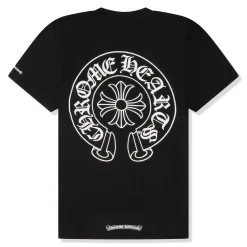 Chrome Hearts Horse Shoe Pocket Logo Black T Shirt< T-shirts
