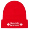 Chrome Hearts Logo Red Beanie< Hats & Caps