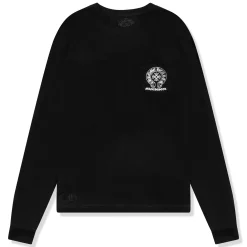 Chrome Hearts Manchester Exclusive Horse Shoe Pocket Logo L/S Black T Shirt< T-shirts