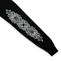 Chrome Hearts Manchester Exclusive Horse Shoe Pocket Logo L/S Black T Shirt< T-shirts