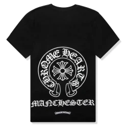 Chrome Hearts Manchester Exclusive Horse Shoe Pocket Logo Black T Shirt< T-shirts