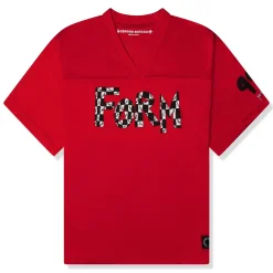 Chrome Hearts Matty Boy Form Stadium Mesh Red Jersey< T-shirts