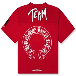 Chrome Hearts Matty Boy Form Stadium Mesh Red Jersey< T-shirts