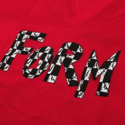 Chrome Hearts Matty Boy Form Stadium Mesh Red Jersey< T-shirts