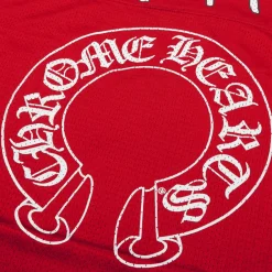 Chrome Hearts Matty Boy Form Stadium Mesh Red Jersey< T-shirts