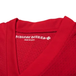 Chrome Hearts Matty Boy Form Stadium Mesh Red Jersey< T-shirts
