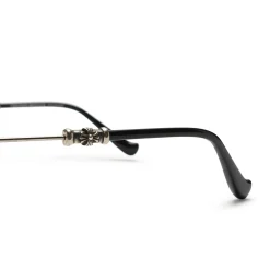 Chrome Hearts Pills III Custom Silver Brown Diamond Cut Sunglasses< Sunglasses