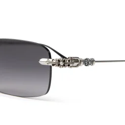 Chrome Hearts Pills III Silver Black Sunglasses< Sunglasses