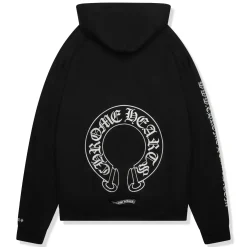 Chrome Hearts Silver Glitter Black Hoodie< Sweatshirts & Hoodies