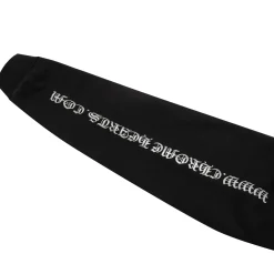 Chrome Hearts Silver Glitter Black Hoodie< Sweatshirts & Hoodies