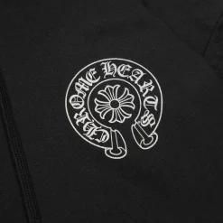Chrome Hearts Silver Glitter Black Hoodie< Sweatshirts & Hoodies
