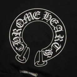 Chrome Hearts Silver Glitter Black Hoodie< Sweatshirts & Hoodies