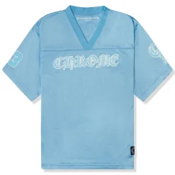 Chrome Hearts Stadium Mesh Short Sleeve Blue Jersey< T-shirts