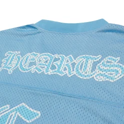 Chrome Hearts Stadium Mesh Short Sleeve Blue Jersey< T-shirts