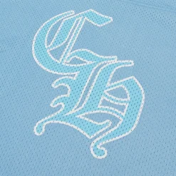 Chrome Hearts Stadium Mesh Short Sleeve Blue Jersey< T-shirts