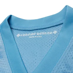 Chrome Hearts Stadium Mesh Short Sleeve Blue Jersey< T-shirts