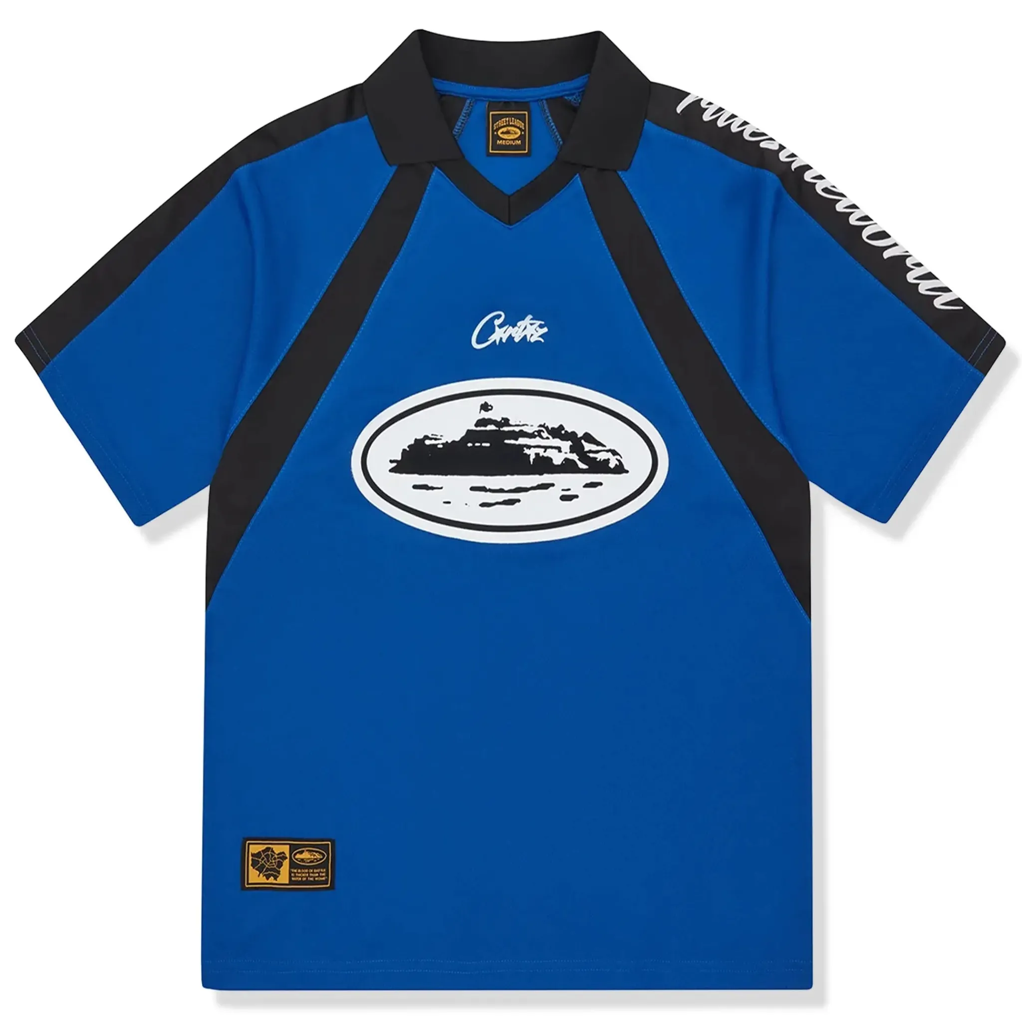 Corteiz Alcatraz Navy Football Jersey< T-shirts