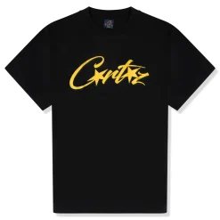 Corteiz Allstarz Black Yellow T Shirt< T-shirts