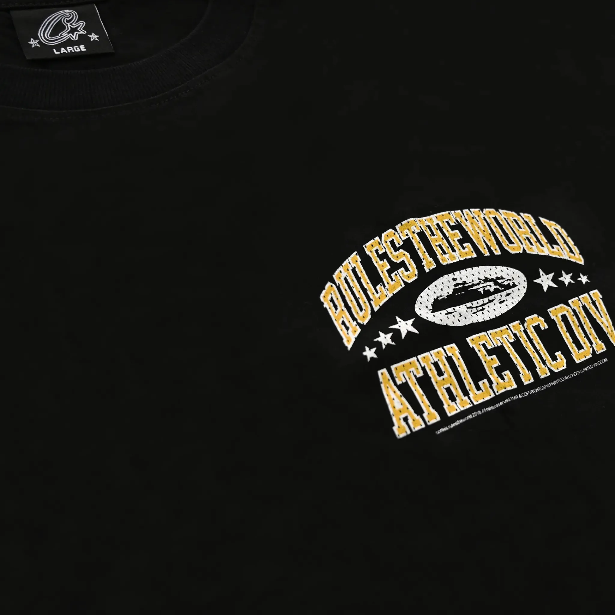 Corteiz Athletic Division Black T Shirt< T-shirts