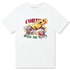 Corteiz Car Crash White T Shirt< T-shirts