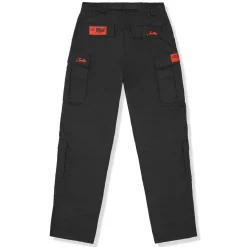 Corteiz Guerillaz Black Red Cargo Pants< Cargo Pants|Bottoms