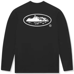 Corteiz OG Island Long Sleeve Black T Shirt< T-shirts