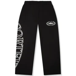Corteiz RTW Superior Royale Open Hem Black Pants< Bottoms