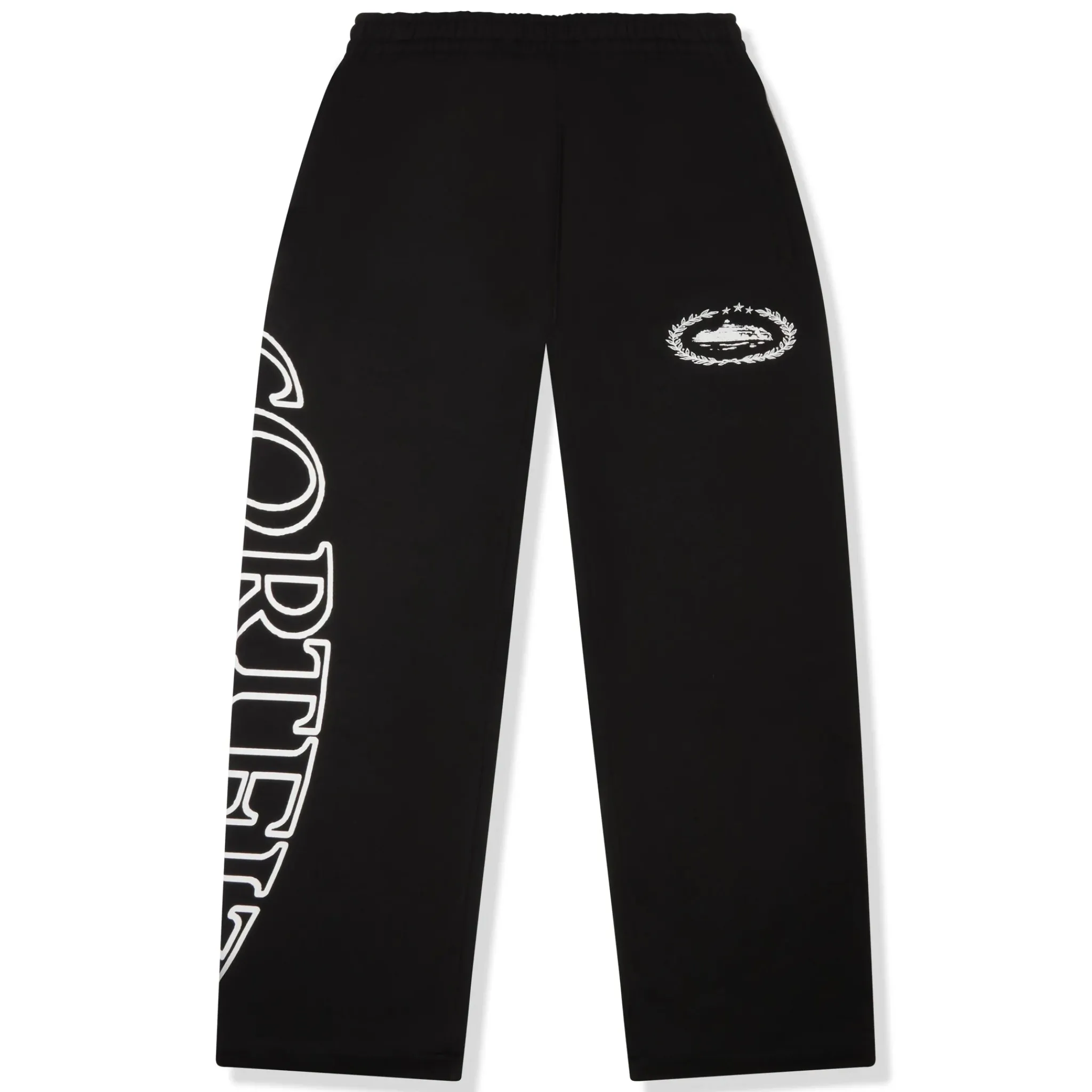 Corteiz RTW Superior Royale Open Hem Black Pants< Bottoms