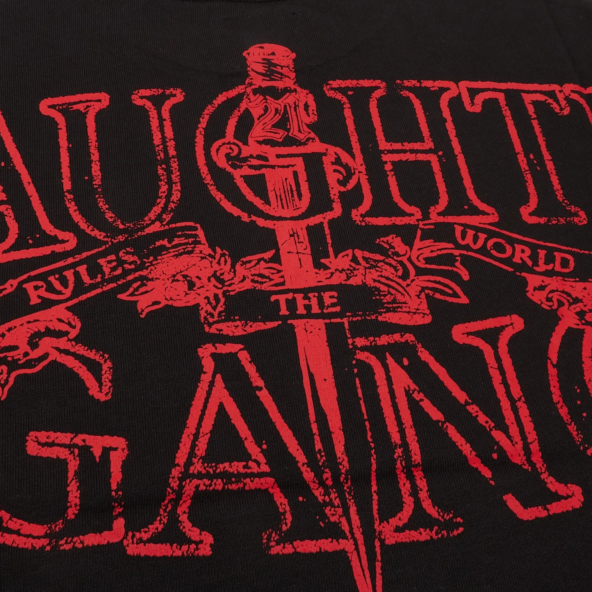 Corteiz x Slaughter Gang 21 Savage Black T Shirt< T-shirts