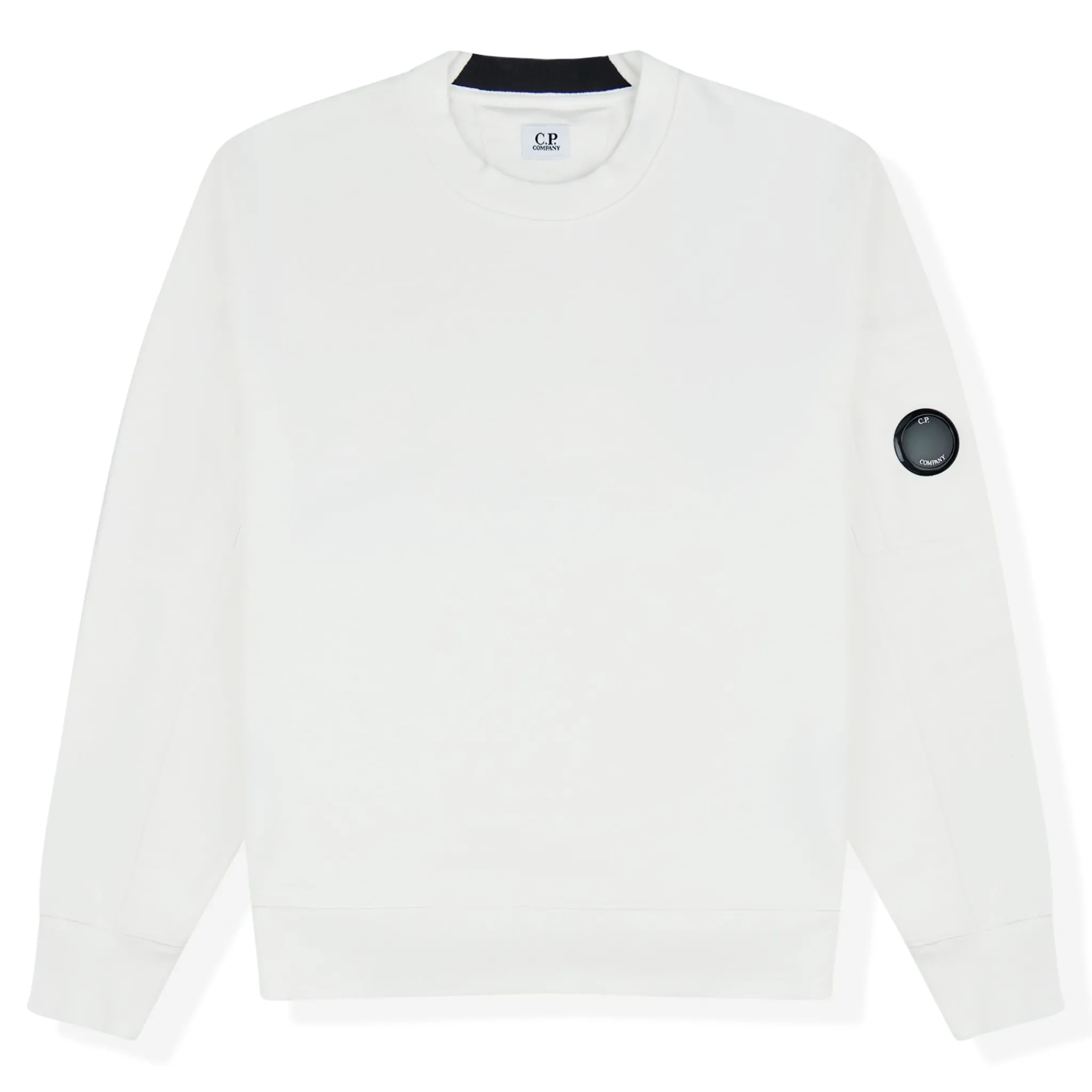 CP Company White Cotton Sweatshirt< Sweatshirts & Hoodies