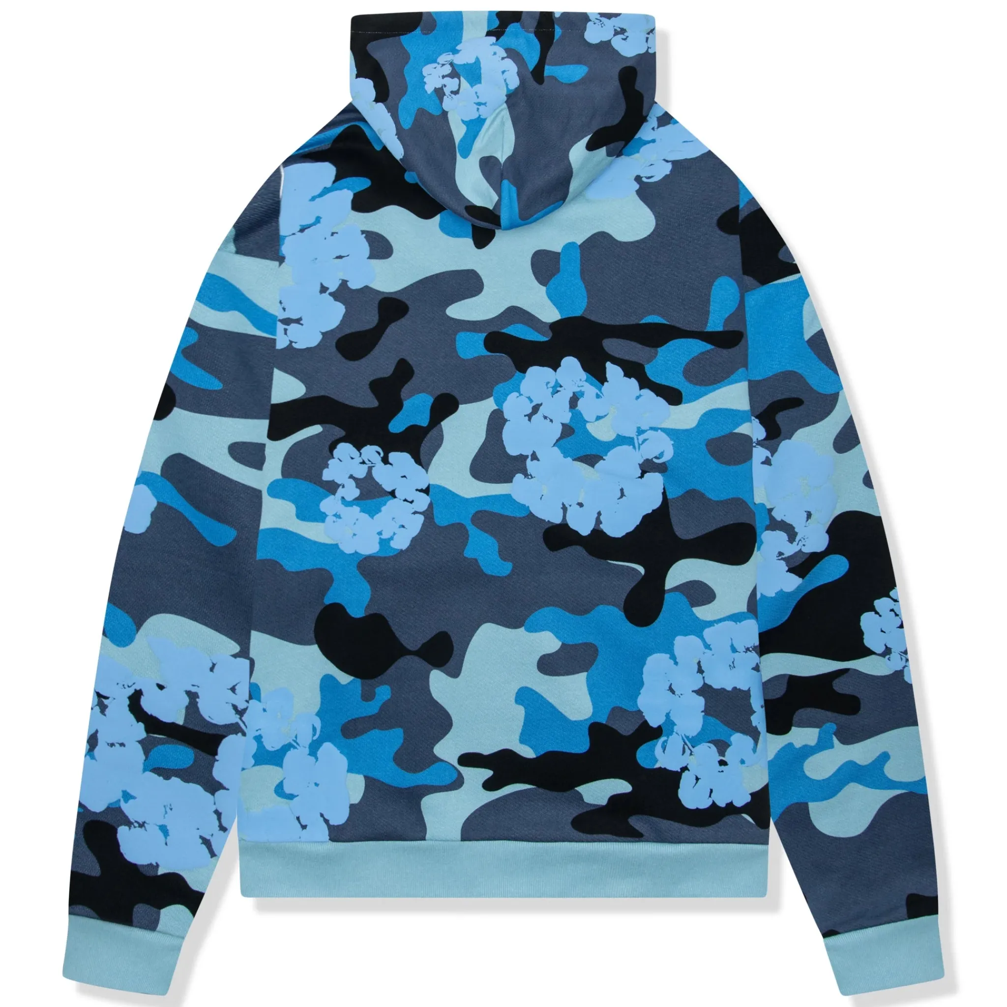 Denim Tears Blue Camo Cotton Wreath Zip-Up Hoodie< Matching Sets|Sweatshirts & Hoodies