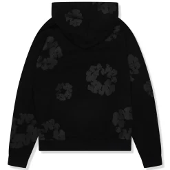 Denim Tears Cotton Wreath Black Monochrome Hoodie< Sweatshirts & Hoodies