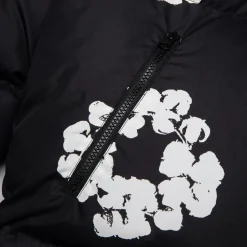 Denim Tears Cotton Wreath Black Puffer Jacket< Coats & Jackets